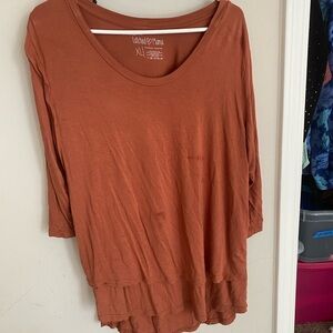 Rust Nursing and Maternity Top